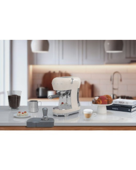 Espresso kohvimasin smeg, 50`ndate stiil, kreem-foto5