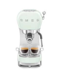 Espresso kohvimasin smeg, 50`ndate stiil, pastellroheline-foto5