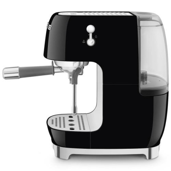 Espresso kohvimasin smeg, 50`ndate stiil, must