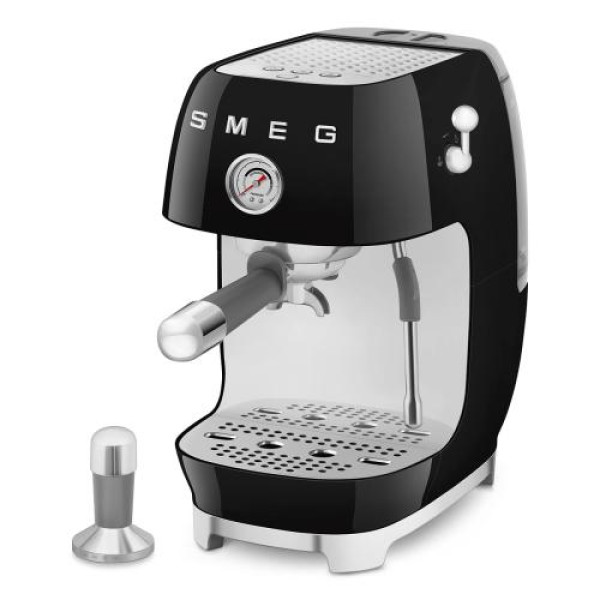 Espresso kohvimasin smeg, 50`ndate stiil, must