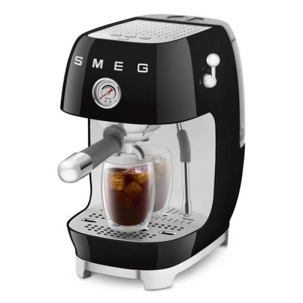 Espresso kohvimasin smeg, 50`ndate stiil, must