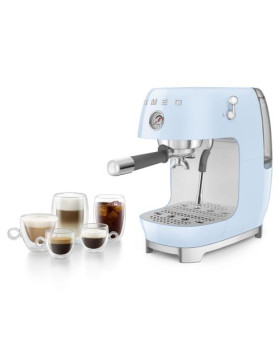Espresso kohvimasin smeg, 50`ndate stiil, pastellsinine-foto10