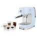 Espresso kohvimasin smeg, 50`ndate stiil, pastellsinine