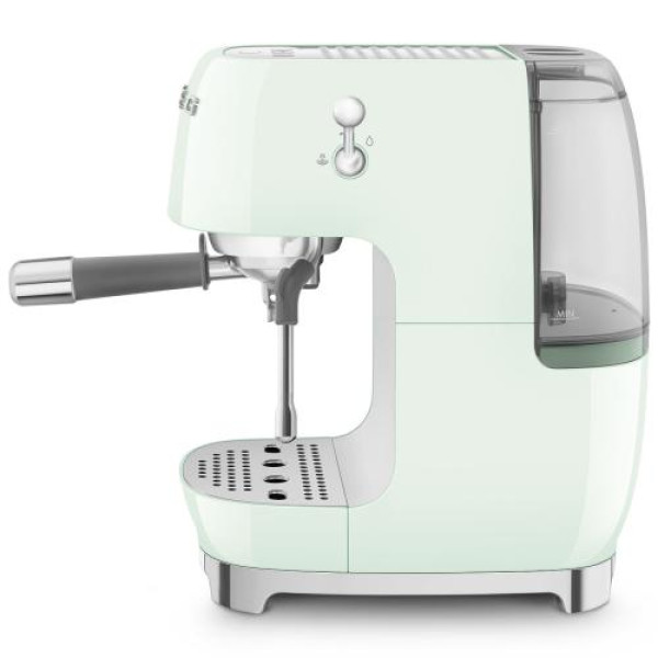 Espresso kohvimasin smeg, 50`ndate stiil, pastellroheline