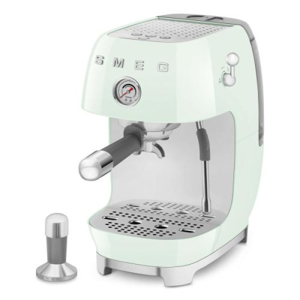 Espresso kohvimasin smeg, 50`ndate stiil, pastellroheline