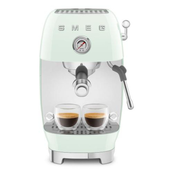 Espresso kohvimasin smeg, 50`ndate stiil, pastellroheline