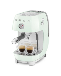 Espresso kohvimasin smeg, 50`ndate stiil, pastellroheline-foto8