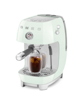 Espresso kohvimasin smeg, 50`ndate stiil, pastellroheline-foto9