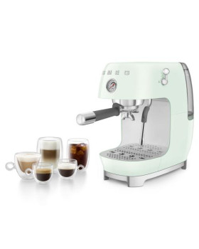 Espresso kohvimasin smeg, 50`ndate stiil, pastellroheline-foto10
