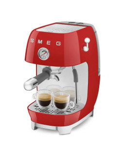 Espresso kohvimasin smeg, 50`ndate stiil, punane-foto8