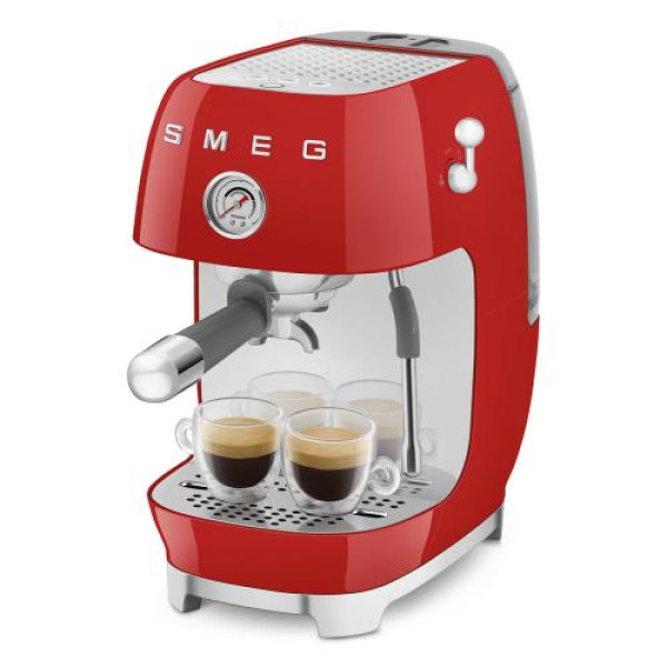 Espresso kohvimasin smeg, 50`ndate stiil, punane