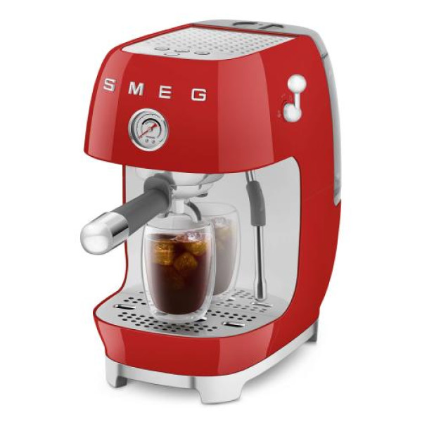 Espresso kohvimasin smeg, 50`ndate stiil, punane