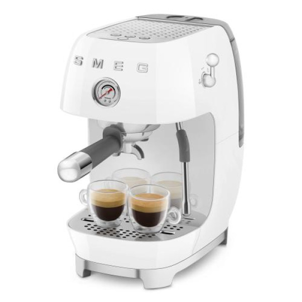 Espresso kohvimasin smeg, 50`ndate stiil, valge