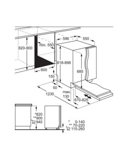 Nõudepesumasin electrolux, integreeritav, 3 korvi, 60 cm, 42 db-foto5
