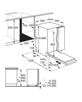 Nõudepesumasin electrolux, integreeritav, 3 korvi, 60 cm, 42 db-foto4