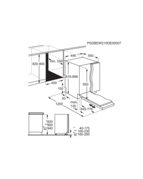 Nõudepesumasin electrolux, integreeritav, 45 cm, 44 db, 3 korvi-foto4