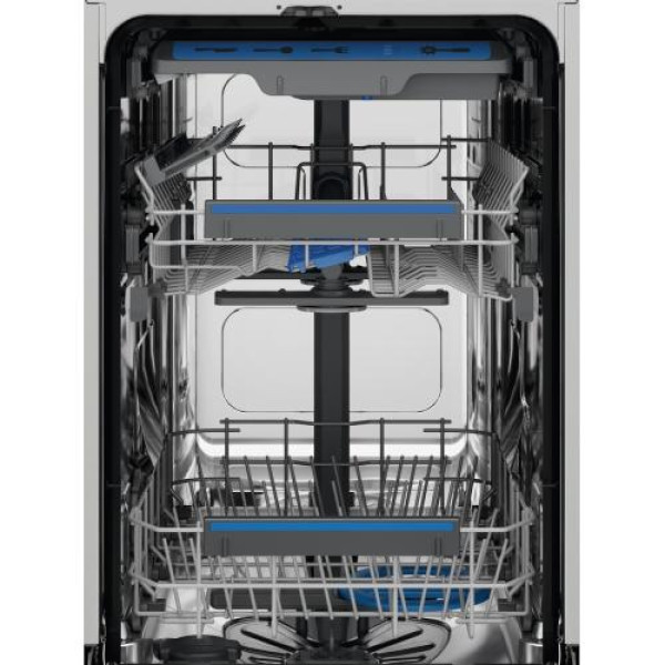 Nõudepesumasin electrolux, integreeritav, 45 cm, 44 db, 3 korvi