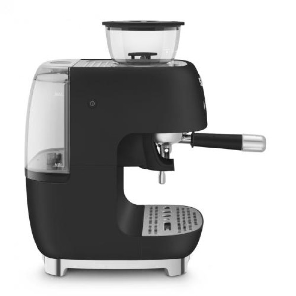 Espresso kohvimasin kohviveskiga smeg, 50`ndate stiil, matt must