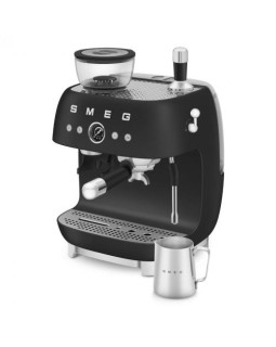 Espresso kohvimasin kohviveskiga smeg, 50`ndate stiil, matt must-foto4