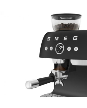 Espresso kohvimasin kohviveskiga smeg, 50`ndate stiil, matt must-foto7