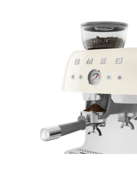 Espresso kohvimasin kohviveskiga smeg, 50`ndate stiil, kreem-foto6