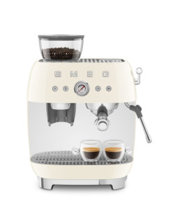 Espresso kohvimasin kohviveskiga smeg, 50`ndate stiil, kreem-foto8