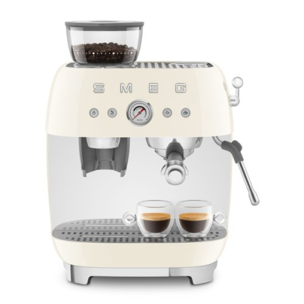 Espresso kohvimasin kohviveskiga smeg, 50`ndate stiil, kreem Köögitehnika