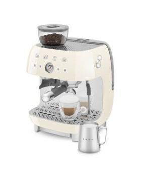 Espresso kohvimasin kohviveskiga smeg, 50`ndate stiil, kreem-foto10