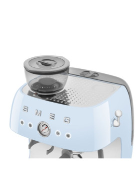 Espresso kohvimasin kohviveskiga smeg, 50`ndate stiil, pastellsinine-foto7