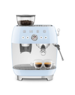 Espresso kohvimasin kohviveskiga smeg, 50`ndate stiil, pastellsinine-foto8