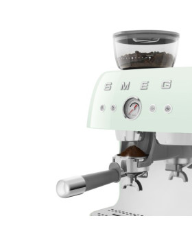 Espresso kohvimasin kohviveskiga smeg, 50`ndate stiil, pastellroheline-foto6