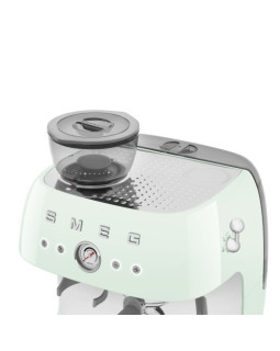 Espresso kohvimasin kohviveskiga smeg, 50`ndate stiil, pastellroheline-foto7