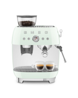 Espresso kohvimasin kohviveskiga smeg, 50`ndate stiil, pastellroheline-foto8