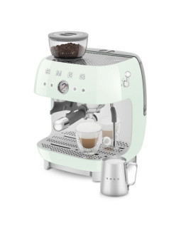 Espresso kohvimasin kohviveskiga smeg, 50`ndate stiil, pastellroheline-foto10