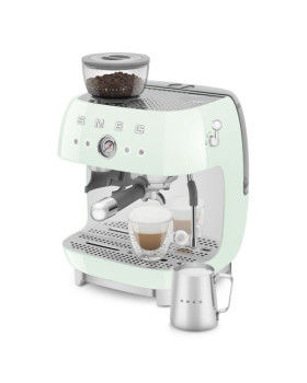 Espresso kohvimasin kohviveskiga smeg, 50`ndate stiil, pastellroheline-foto10