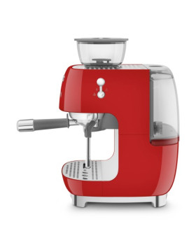Espresso kohvimasin kohviveskiga smeg, 50`ndate stiil, punane-foto2