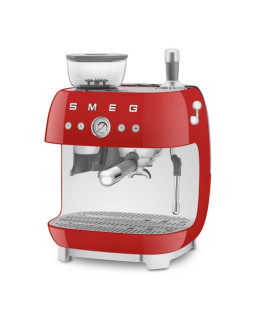 Espresso kohvimasin kohviveskiga smeg, 50`ndate stiil, punane-foto4
