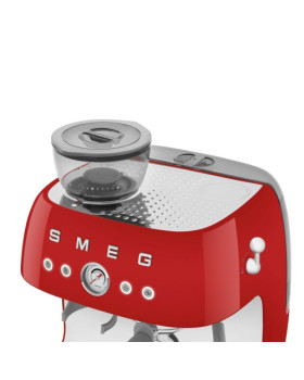 Espresso kohvimasin kohviveskiga smeg, 50`ndate stiil, punane-foto7