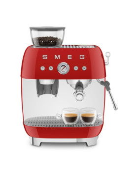 Espresso kohvimasin kohviveskiga smeg, 50`ndate stiil, punane-foto8
