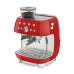 Espresso kohvimasin kohviveskiga smeg, 50`ndate stiil, punane Köögitehnika