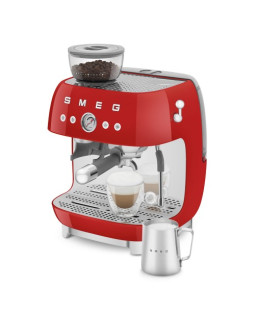 Espresso kohvimasin kohviveskiga smeg, 50`ndate stiil, punane-foto10