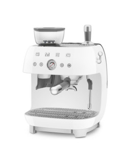 Espresso kohvimasin kohviveskiga smeg, 50`ndate stiil, valge-foto4