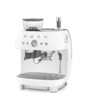 Espresso kohvimasin kohviveskiga smeg, 50`ndate stiil, valge-foto4