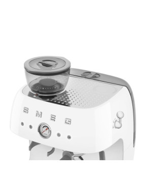 Espresso kohvimasin kohviveskiga smeg, 50`ndate stiil, valge-foto7