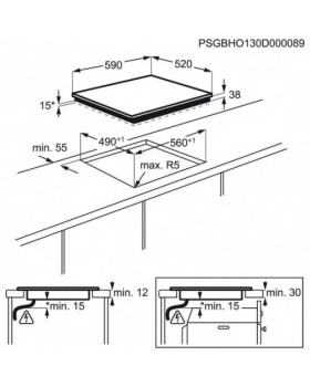 Pliidiplaat electrolux, sensorjuhtimine, 4 x hilight-foto2