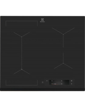 Pliidiplaat electrolux, 4 x induktsioon, flexi tsoon, 60 cm, hob2hood, faasitud esiserv, tumehall