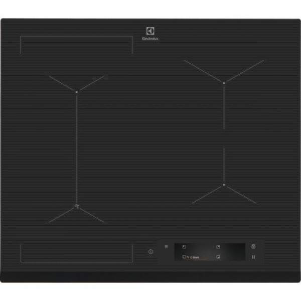 Pliidiplaat electrolux, 4 x induktsioon, flexi tsoon, 60 cm, hob2hood, faasitud esiserv, tumehall Kodumasinad