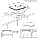 Pliidiplaat electrolux, 4 x induktsioon, 60 cm, hob2hood, faasitud esiserv, must Kodumasinad