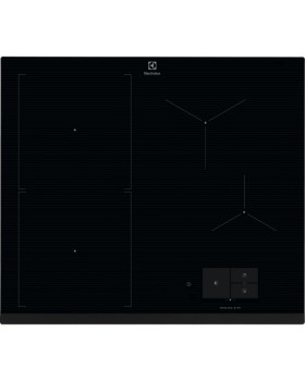 Pliidiplaat electrolux, 4 x induktsioon, flexi tsoon, 60 cm, hob2hood, faasitud esiserv, must