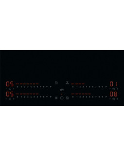 Pliidiplaat electrolux, 4 x induktsioon, 78 cm, faasitud esiserv, must-foto2